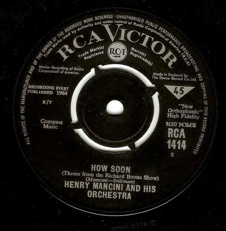 Buy Direct HENRY MANCINI How Soon Vinyl Record 7 Inch RCA Victor 1964