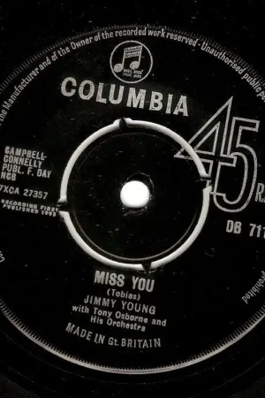JIMMY YOUNG Miss You Vinyl Record 7 Inch Columbia 1963 Best Price