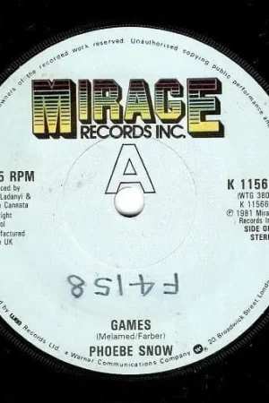 PHOEBE SNOW Games Vinyl Record 7 Inch Mirage 1981 Free Delivery