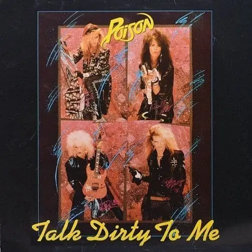 POISON Talk Dirty To Me Vinyl Record 12 Inch Music For Nations 1987 Warranty Included