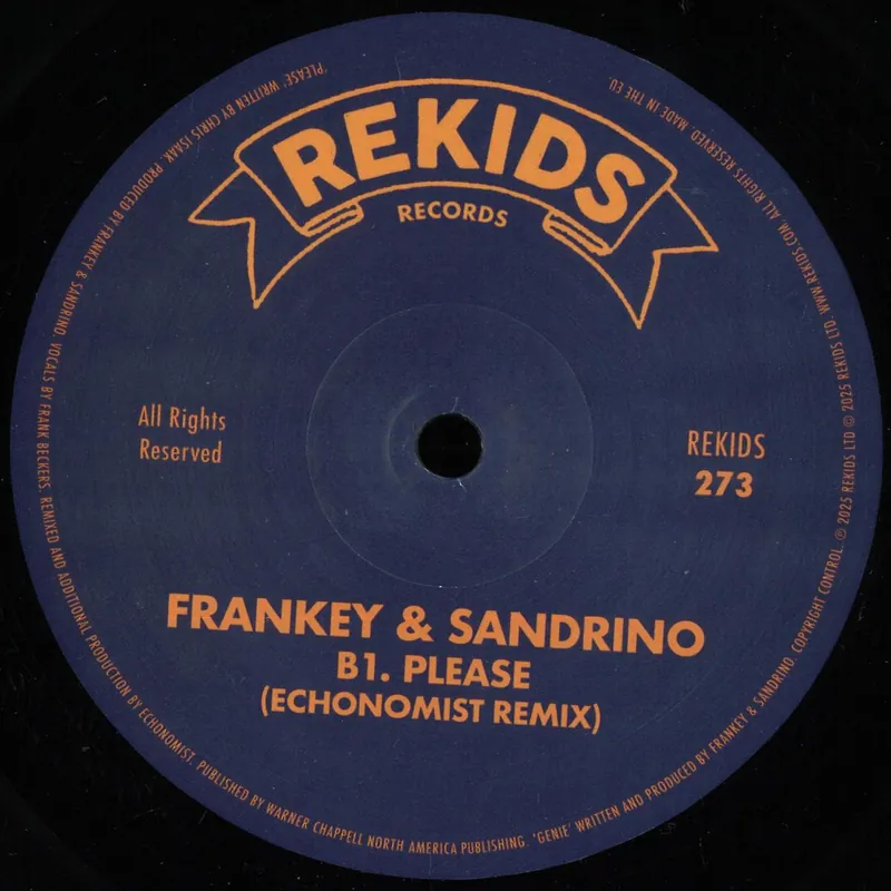 Save Now Frankey & Sandrino Please EP Rekids vinyl record