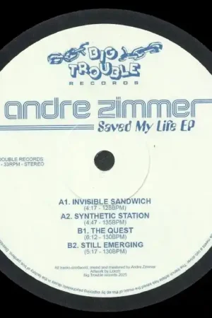 Zimmer, Andre Saved My Life EP Big Trouble vinyl record Must Have