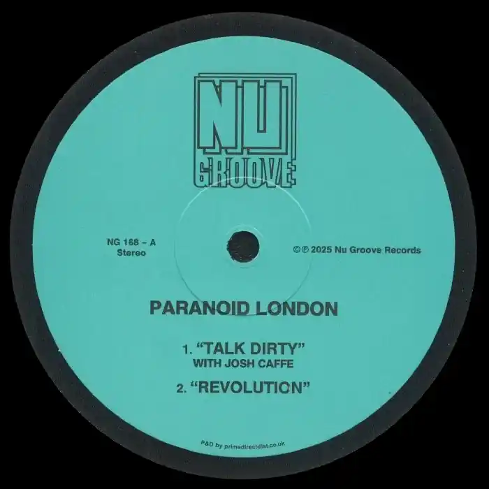 Paranoid London Talk Dirty / Revolution Nu Groove vinyl record Special Discount