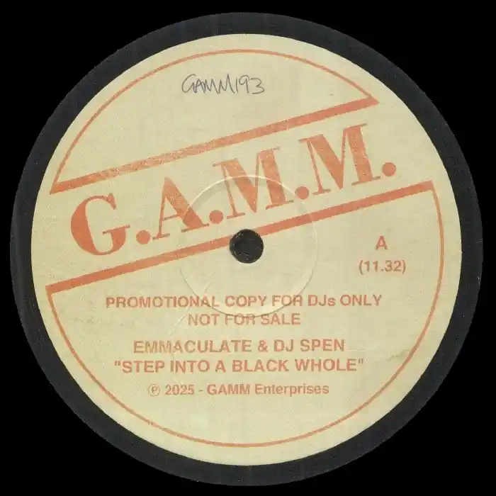 Emmaculate / Spen,DJ Step Into A Black Whole / Boogie On Disco GAMM vinyl record Latest