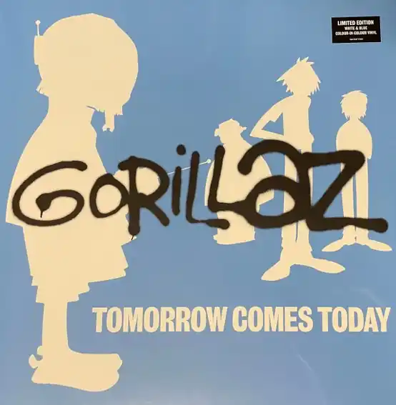 Gorillaz Tomorrow Comes Today -White & Blue Colour in Colour Viny Parlaphone vinyl record Weekend Sale