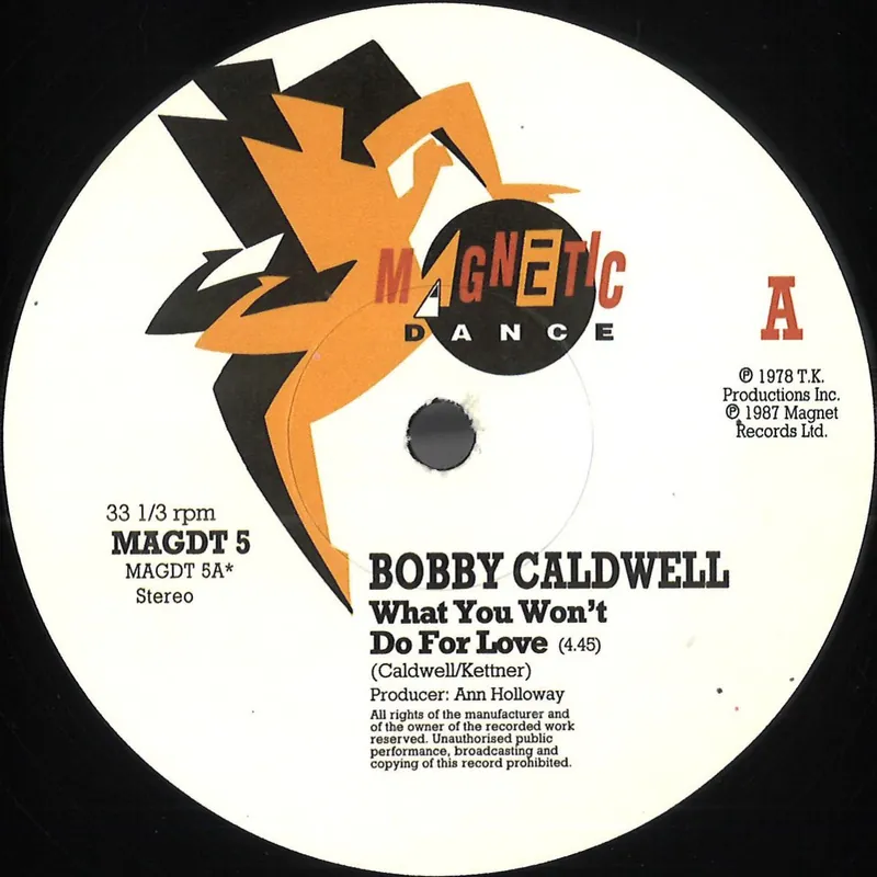 Caldwell, Bobby What You Won't Do For Love/Down For The Third Time Magnetic Dance vinyl record Last Chance