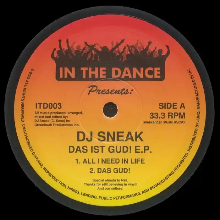Instant Buy Sneak, DJ Das Ist Gud! EP In The Air Records vinyl record