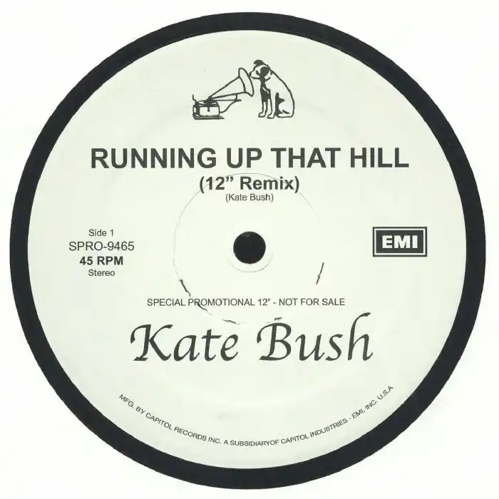 Bush, Kate Running Up That Hill EMI America vinyl record One Day Deal