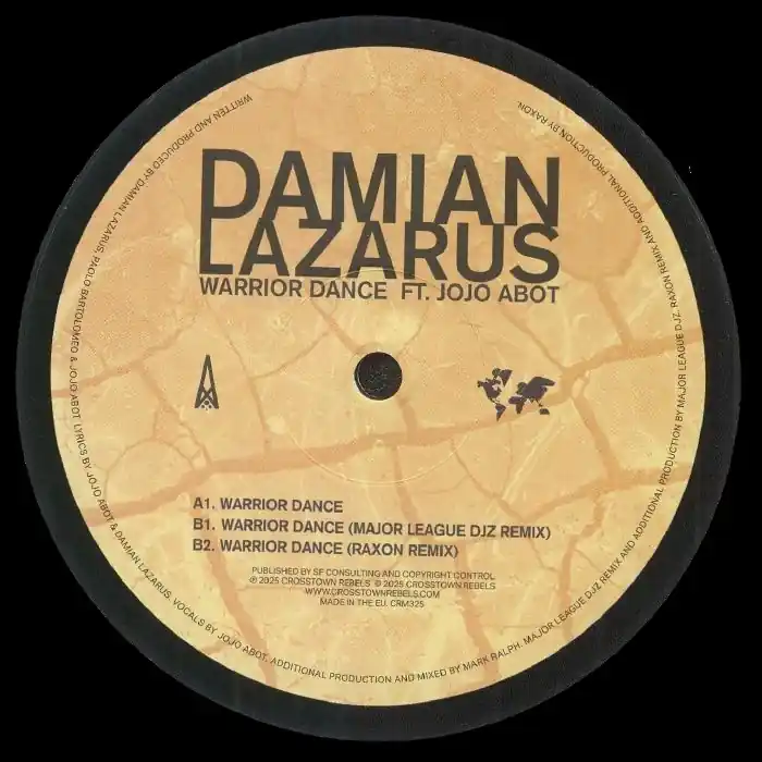 Lazarus, Damian Warrior Dance Crosstown Rebels vinyl record Luxury