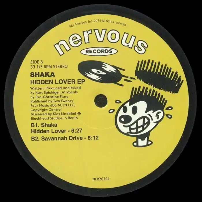 Holiday Sale Shaka Hidden Lover EP Nervous vinyl record