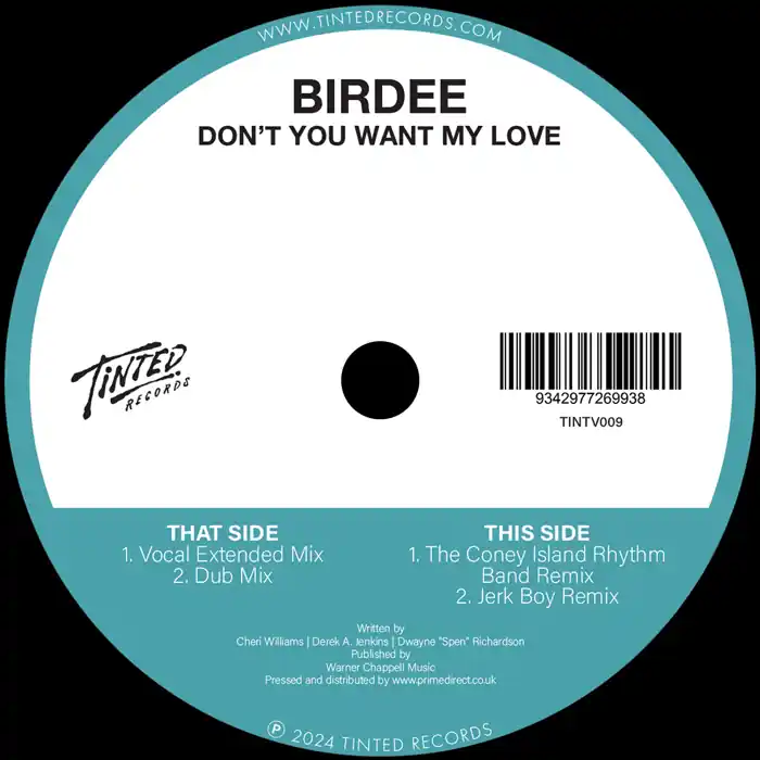 Birdee Don’t You Want My Love Tinted vinyl record Today Only