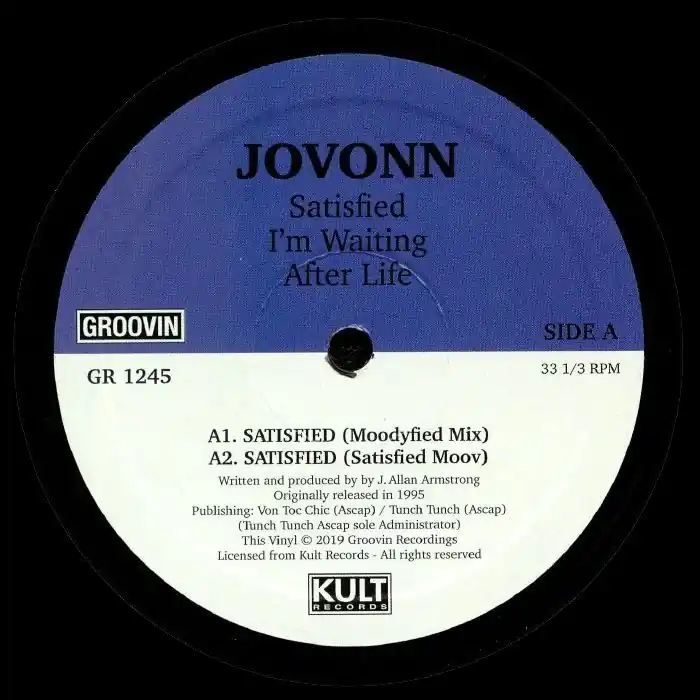 Fresh Stock Jovonn Satisfied Groovin vinyl record