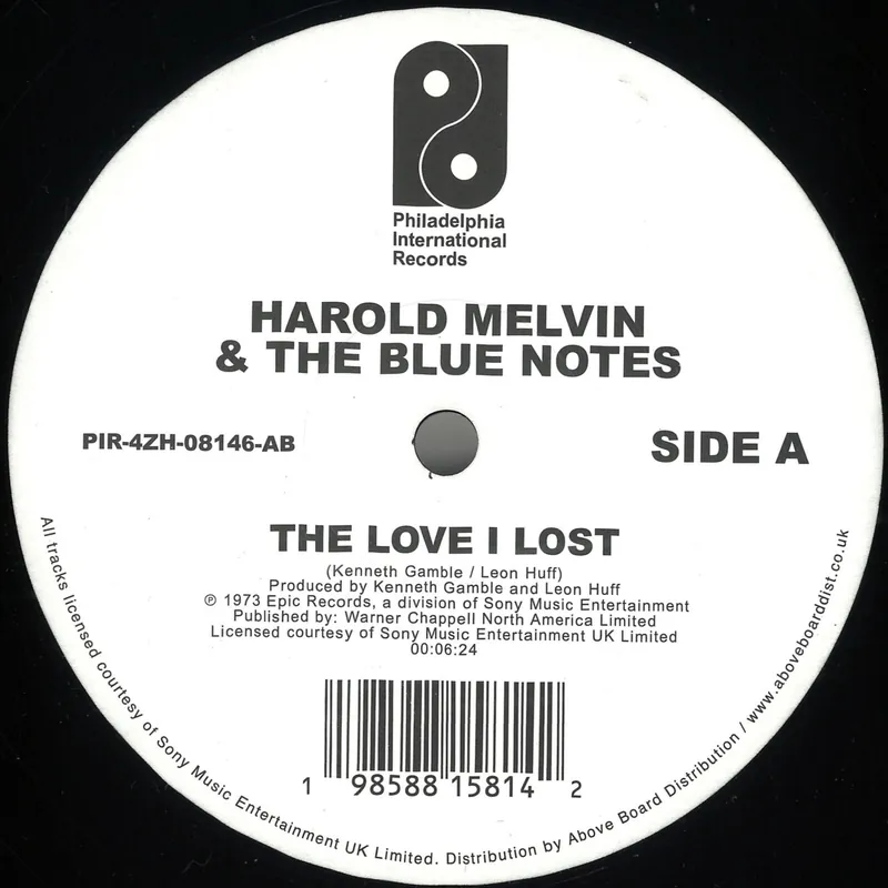 Fresh Stock Harold Melvin And The Blue Notes Featuring Teddy Pendergrass The Love I Lost/Wake Up Everybody Philadelphia International Records vinyl record