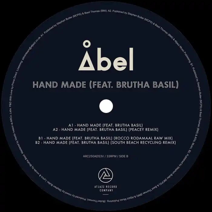 Abel feat Brutha Basil Hand Made At Jazz vinyl record Certified
