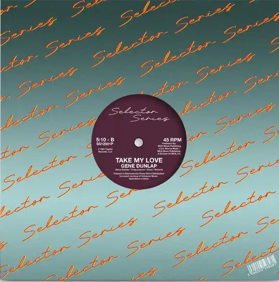 Dunlap, Gene Party In Me / Take My Love Selector Series vinyl record Exclusive Offer
