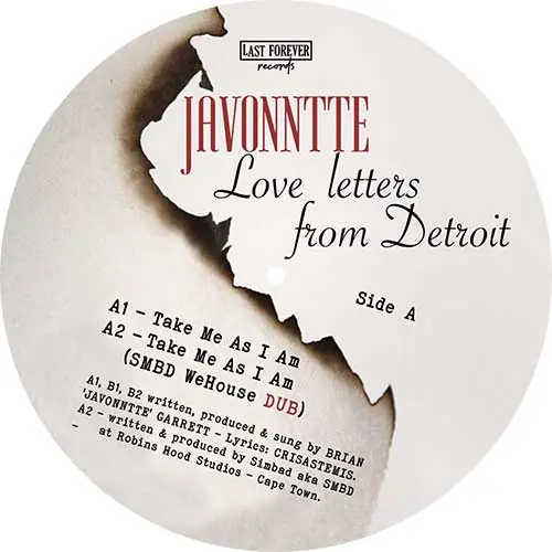 Javonntte Love Letters From Detroit Last Forever vinyl record Markdown