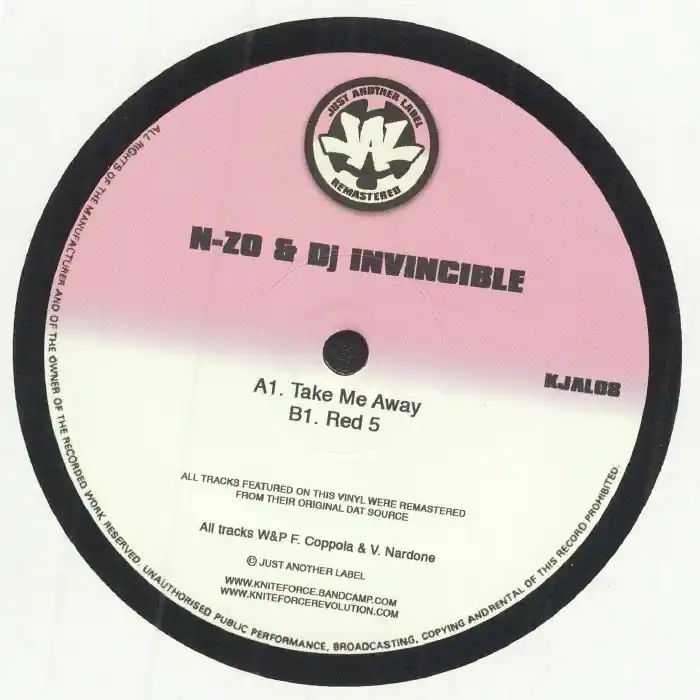N-Zo & DJ Invincible Take Me Away / Red 5 Kniteforce vinyl record Buy Direct
