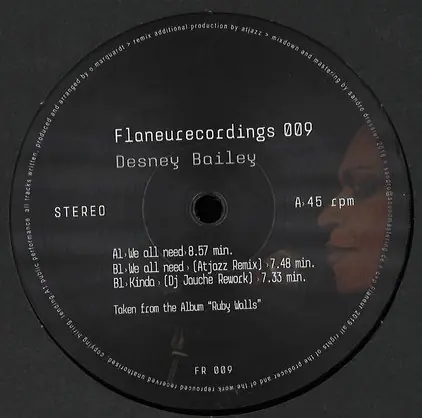 Next Day Delivery Bailey, Desney We All Need Flaneurecordings vinyl record