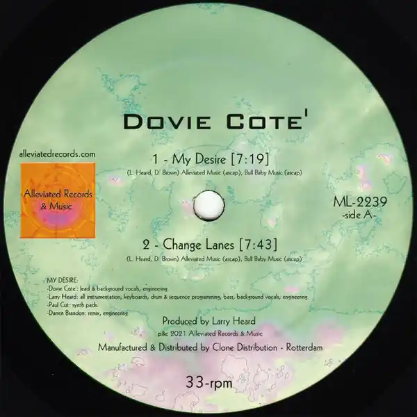 Dovie Cote Dovie Cote EP Alleviated vinyl record Crafted