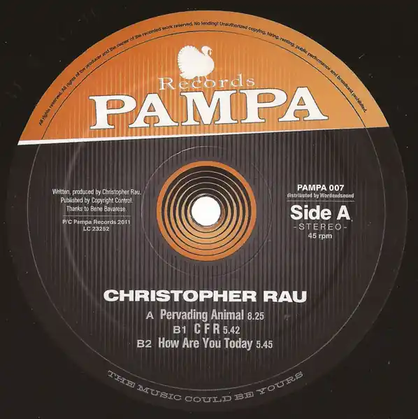Rau, Christopher How Are You Pampa vinyl record No Minimum Order