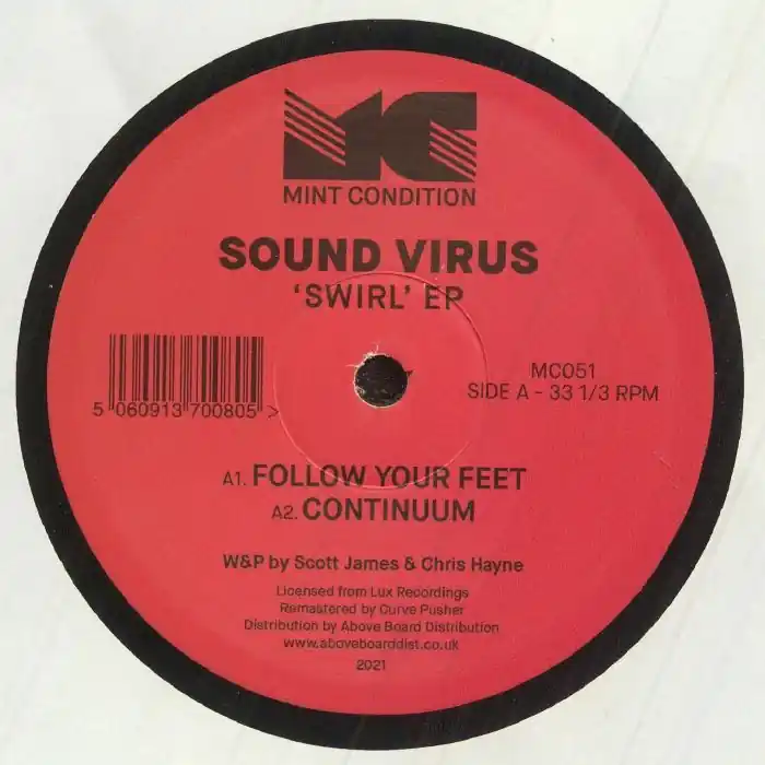 Sound Virus Swirl EP Mint Condition vinyl record Worldwide Shipping