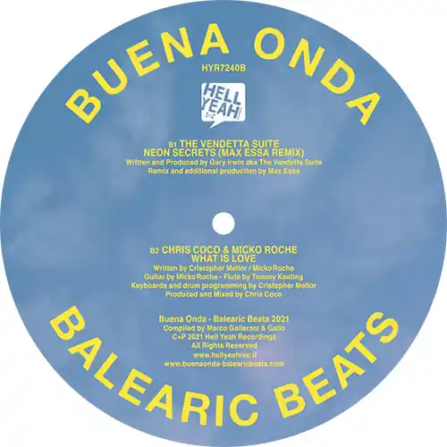 Time-Limited Various Artists Buena Onda – Balearic Beats 2021 Hell Yeah vinyl record