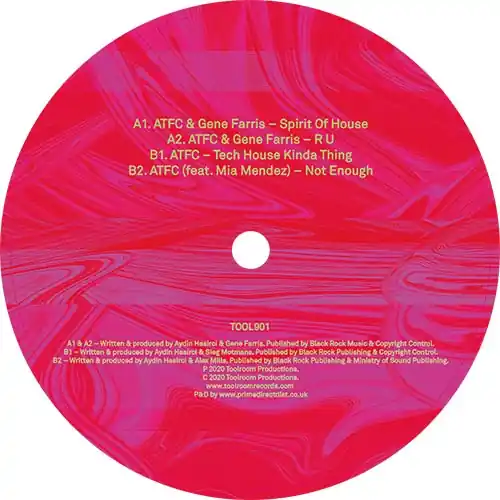 No Minimum Order ATFC / Farris, Gene Spirit Of House EP Toolroom vinyl record