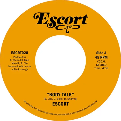 Escort Body Talk Escort Records vinyl record Genuine