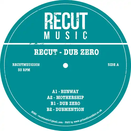Bargain Recut Dub Zero Reculture vinyl record