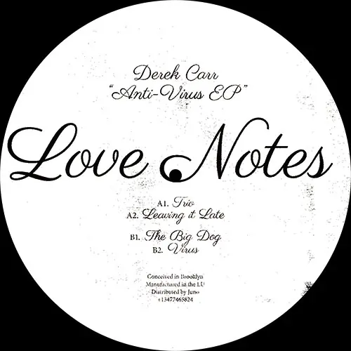 Order Now Carr, Derek The Anti Virus EP Love Notes From Brooklyn vinyl record