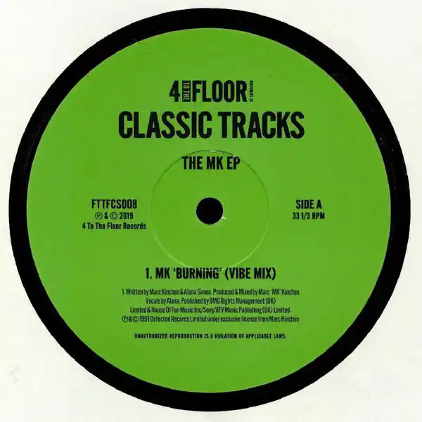 Warranty Included MK The MK EP 4 To The Floor vinyl record