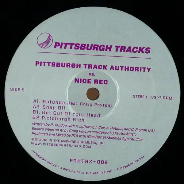 Crafted Pittsburgh Track Authority Rotunda EP Pittsburgh Tracks vinyl record