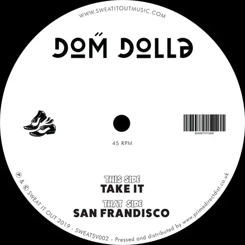 Dom Dolla Take It Sweat It Out vinyl record Holiday Sale