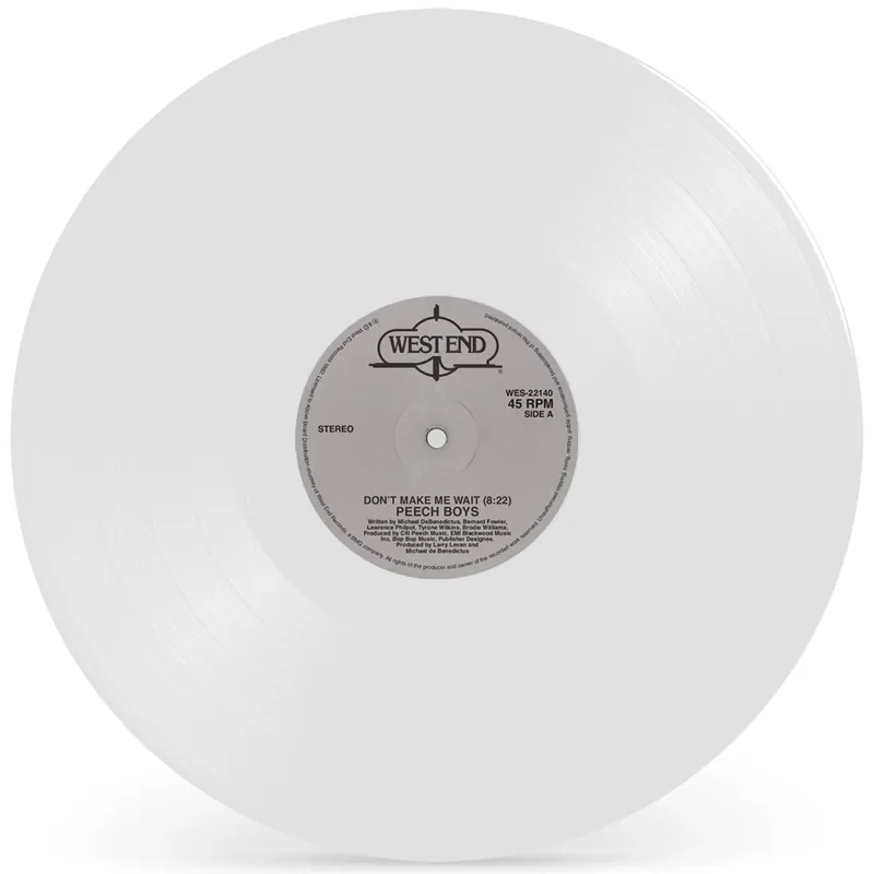 Peech Boys Dont Make Me Wait West End vinyl record Handmade