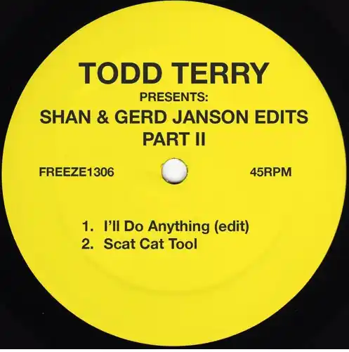 Terry, Todd Todd Terry Presents: Shan & Gerd Janson Edits Vol. 2 Freeze vinyl record Hassle-Free Returns