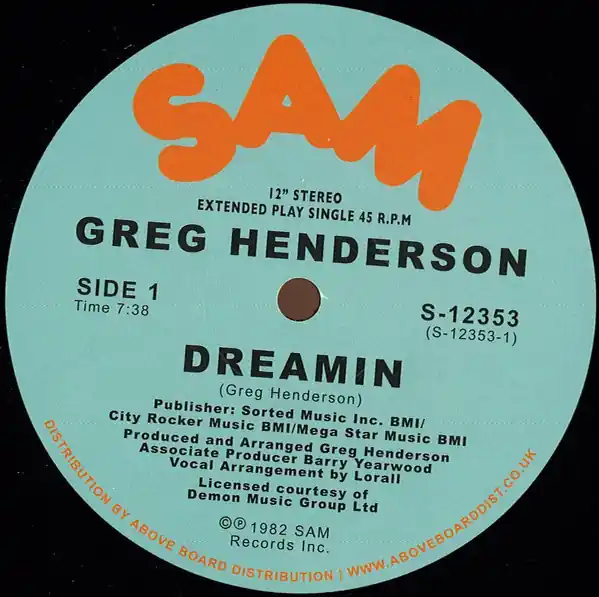 Henderson, Greg Dreamin Sam Records vinyl record Express Delivery