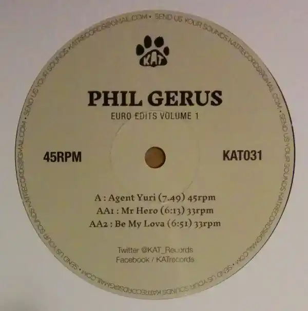 Gerus, Phil Euro Edits Volume 1 Kat vinyl record Save Now