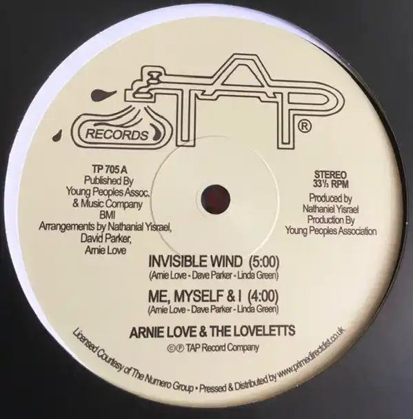 Arnie Love & The Loveletts - Invisible Wind 12" Single (RSD 2021)– museum vinyl Latest
