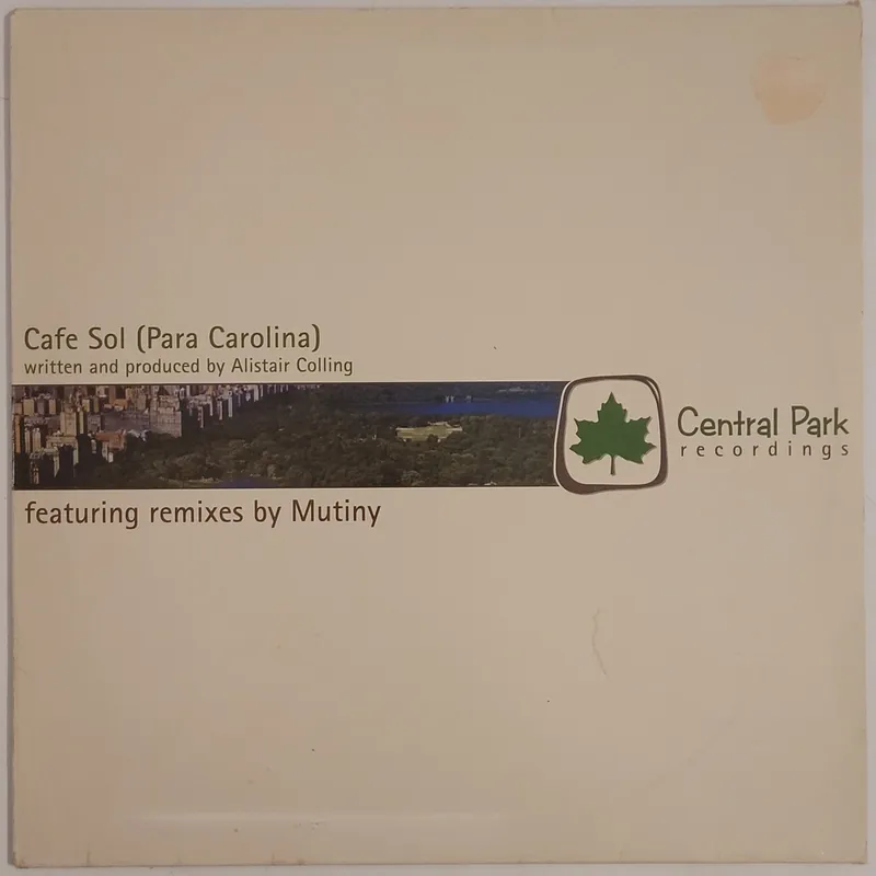 Alistair Colling - Cafe Sol (Para Carolina) 12" Single– museum vinyl Fast Shipping