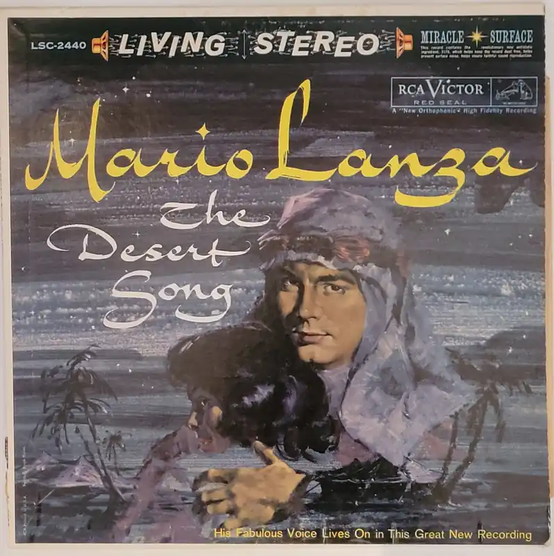 Mario Lanza - The Desert Song Lp– museum vinyl Direct From Factory