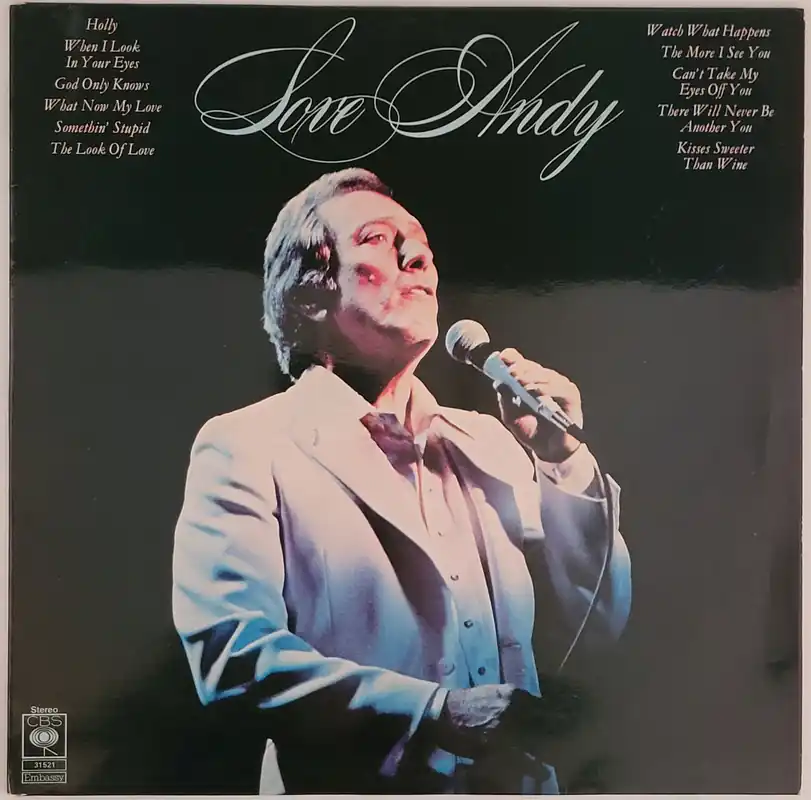 While Supplies Last Andy Williams - Love, Andy Lp– museum vinyl