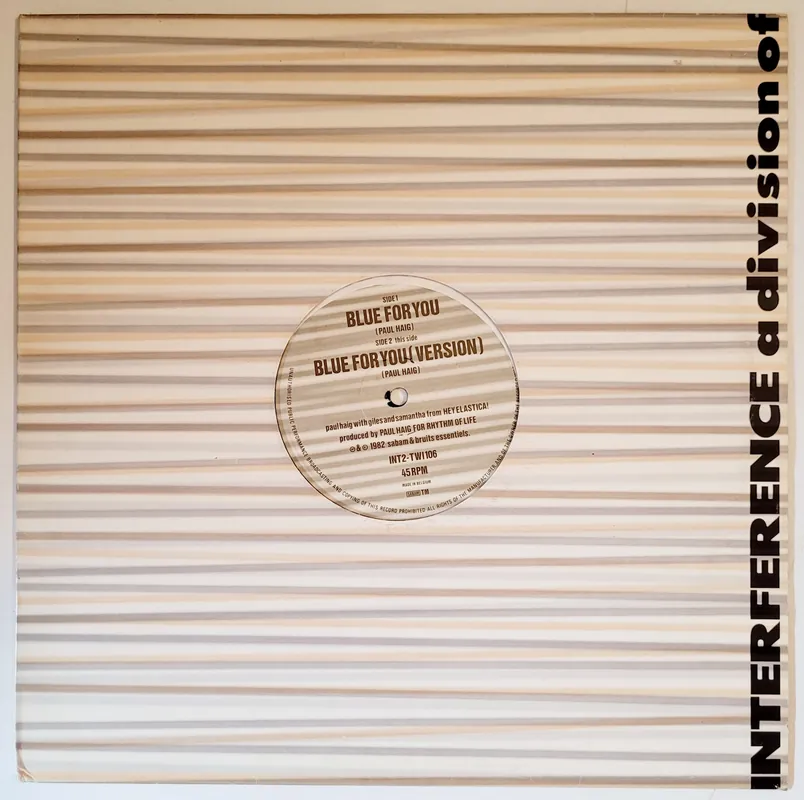 Paul Haig - Blue For You 12" Single– museum vinyl Low Price