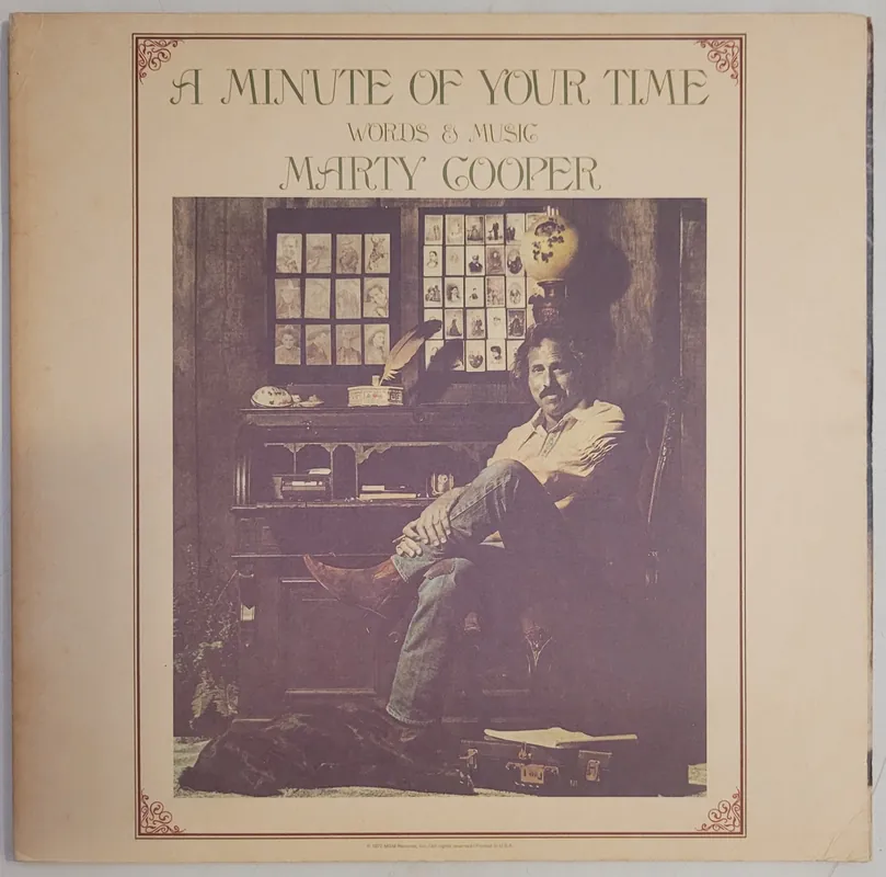 Trusted Brand Marty Cooper - A Minute Of Your Time Lp– museum vinyl