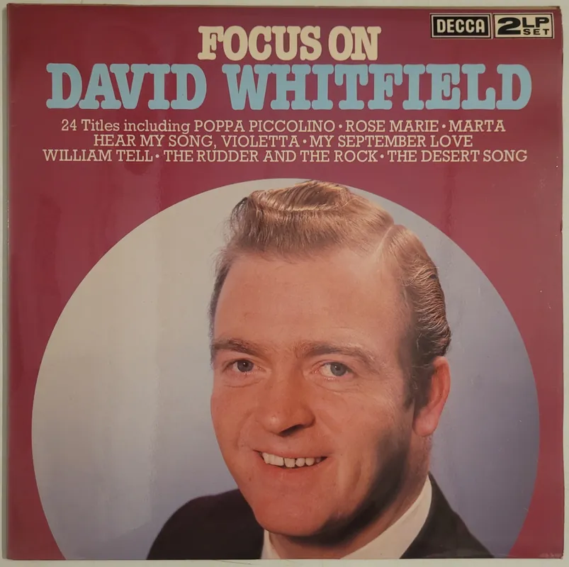 David Whitfield - Focus On David Whitfield Lp– museum vinyl Holiday Sale