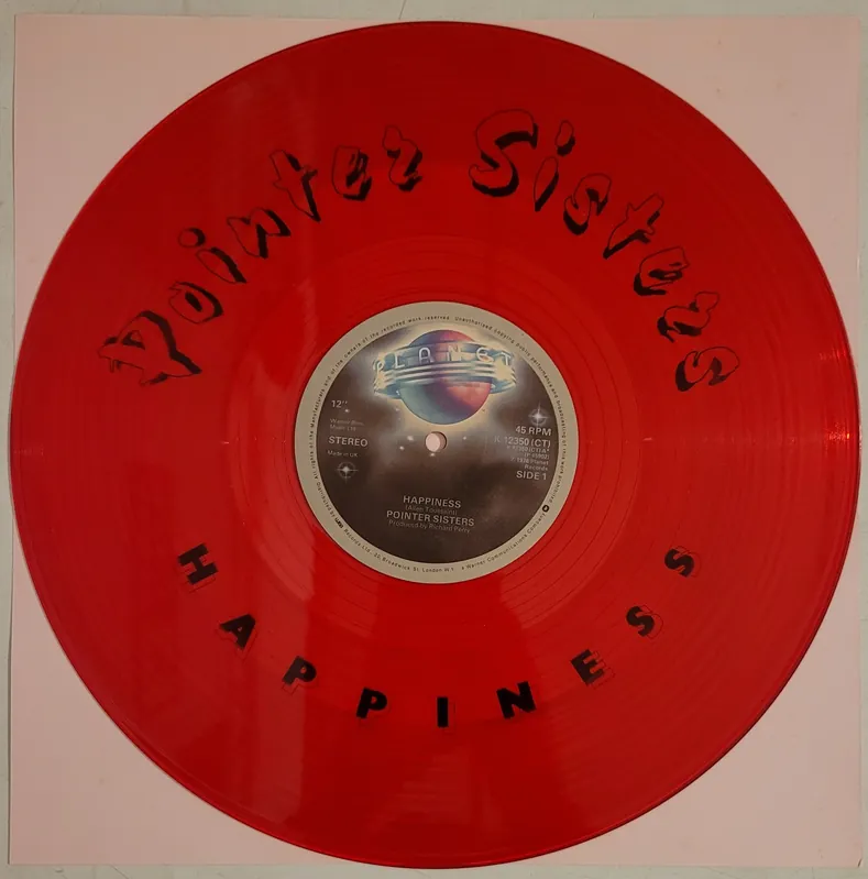 Pointer Sisters - Happiness 12" Single (Red Transparent)– museum vinyl New Arrival