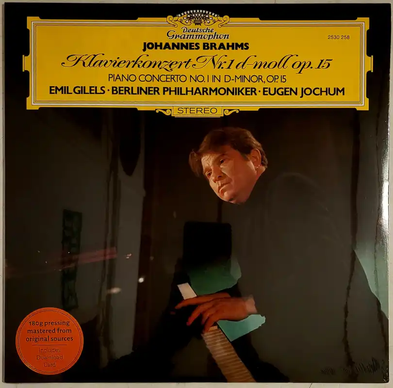 Time-Limited Johannes Brahms, Emil Gilels ∙ Berliner Philharmoniker ∙ Eugen Jochum – museum vinyl
