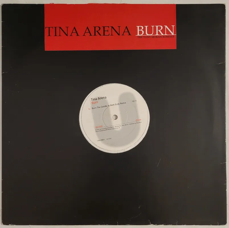 No Minimum Order Tina Arena - Burn (Tony Moran Remixes) 12" Single– museum vinyl