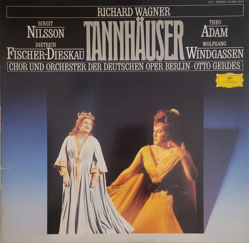 Crafted Richard Wagner, Nilsson, Windgassen, Fischer-Dieskau, Adam, Orchester – museum vinyl