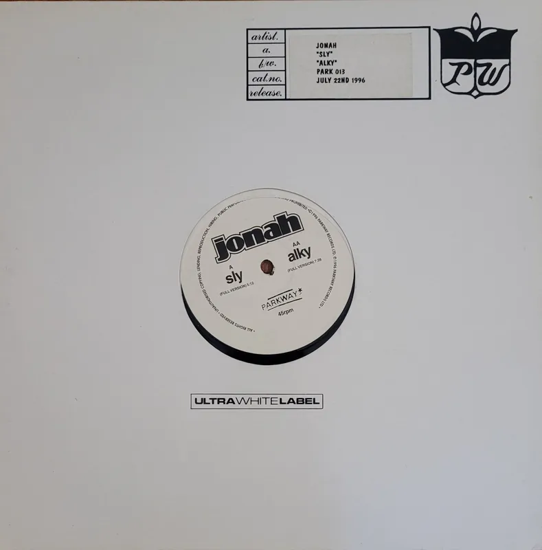 Jonah - Sly / Alky 12" Single– museum vinyl Limited Offer