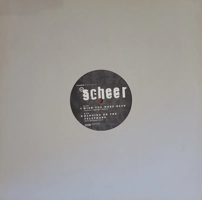 Scheer - Wish You Were Dead 12" Single (Promo)– museum vinyl Price Cut